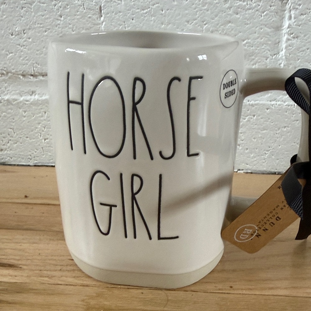 Rae Dunn Cream 'Horse Girl' Mug